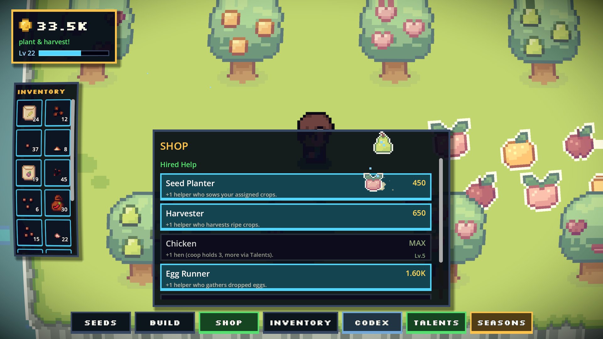 Crops & Coops - The orchard and the shop
